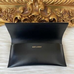 2 YSL Saint Laurent Leather Eyeglasses / Sunglasses cases from Italy 🇮🇹 2 cases